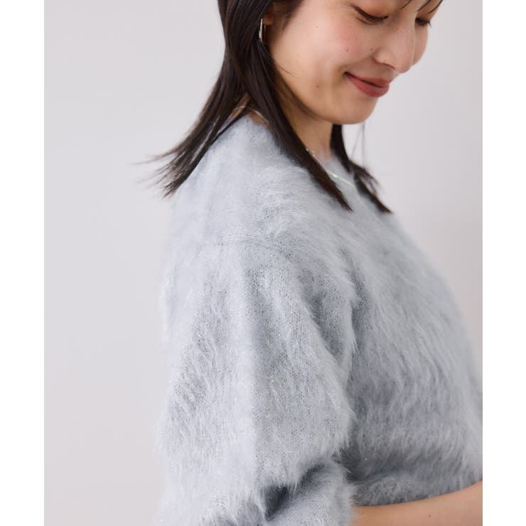 メタルシャギーネコヤーンニット/静電気防止 | VIS  | 詳細画像11 