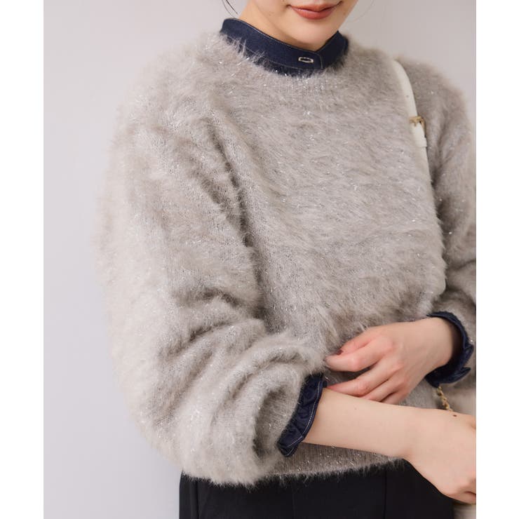 メタルシャギーネコヤーンニット/静電気防止 | VIS  | 詳細画像19 