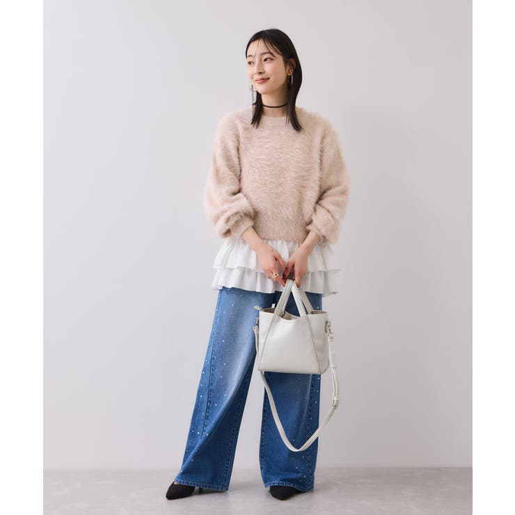 メタルシャギーネコヤーンニット/静電気防止 | VIS  | 詳細画像2 