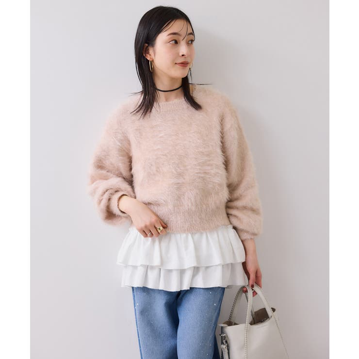 メタルシャギーネコヤーンニット/静電気防止 | VIS  | 詳細画像3 