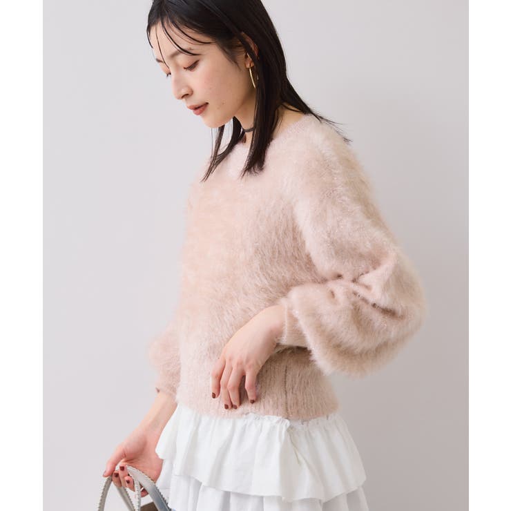 メタルシャギーネコヤーンニット/静電気防止 | VIS  | 詳細画像4 