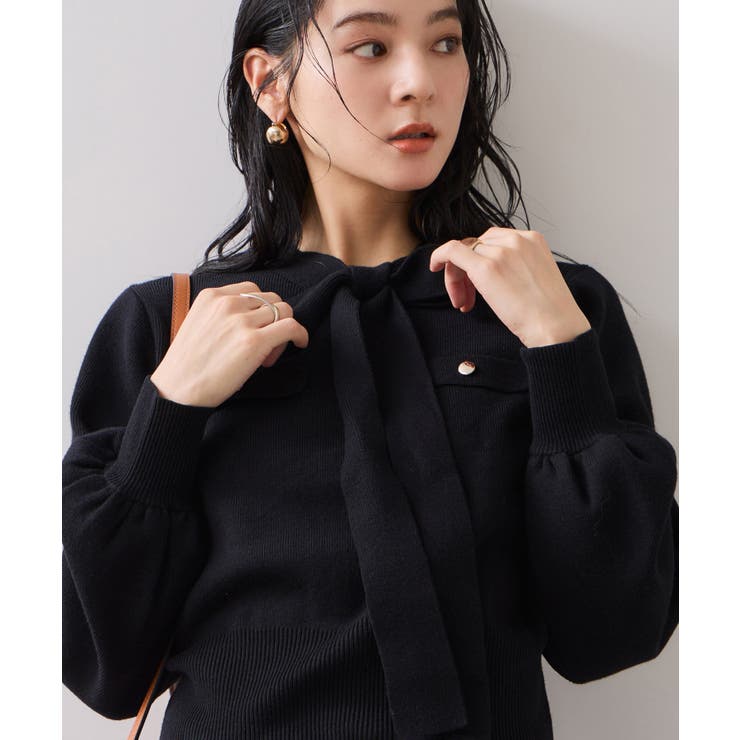 ニットリボン付きプルオーバー | VIS  | 詳細画像12 