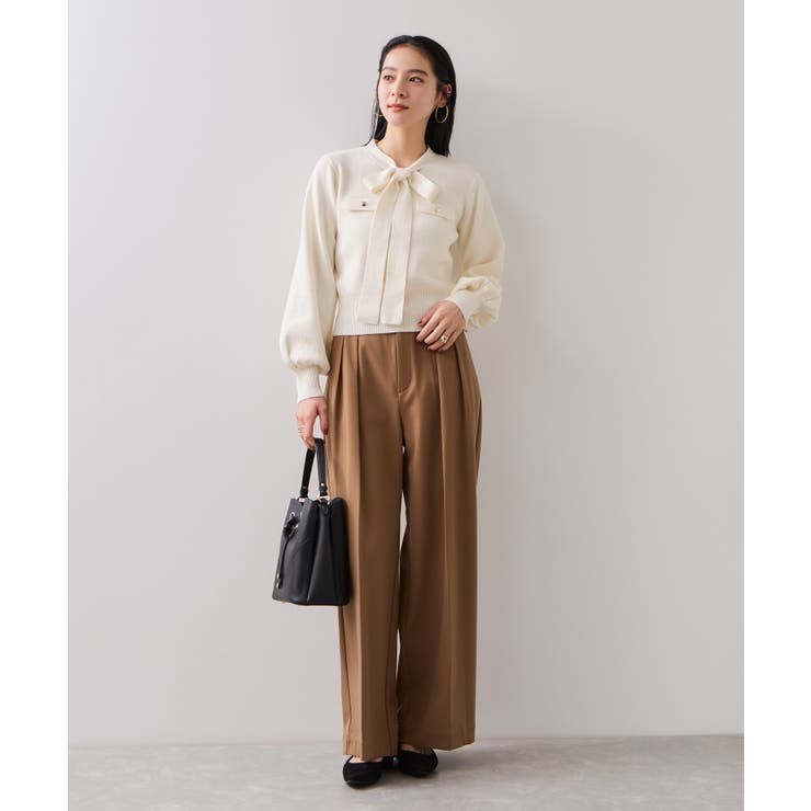 ニットリボン付きプルオーバー | VIS  | 詳細画像2 