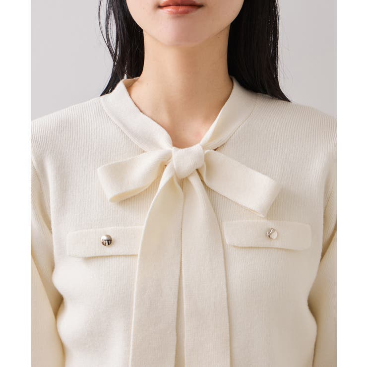 ニットリボン付きプルオーバー | VIS  | 詳細画像24 