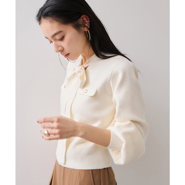 ニットリボン付きプルオーバー | VIS  | 詳細画像4 