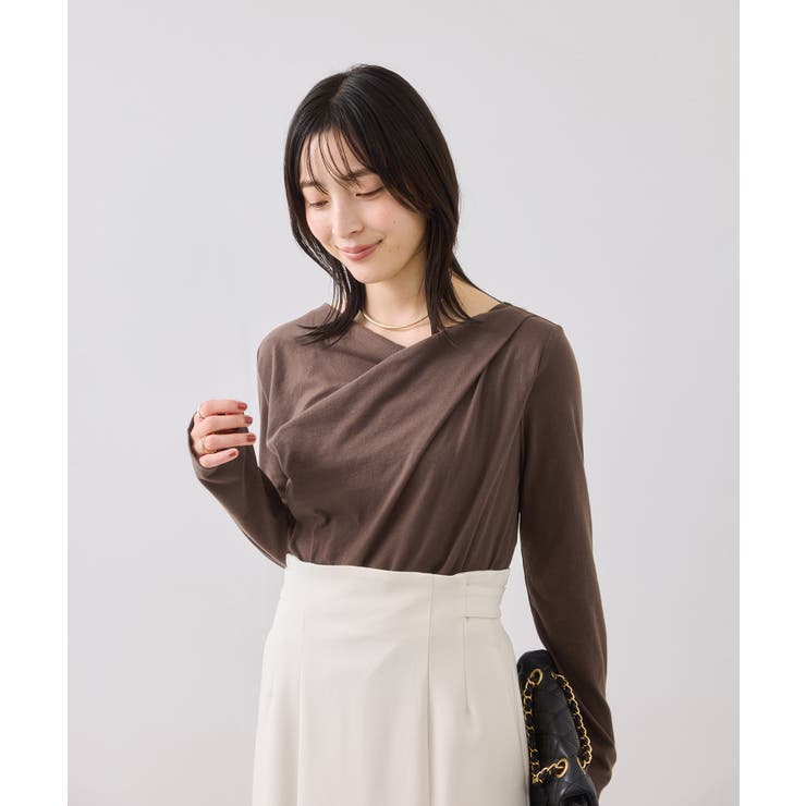 ドレープオフショルロンT/一部WEB限定カラー・イージーケア | VIS  | 詳細画像3 