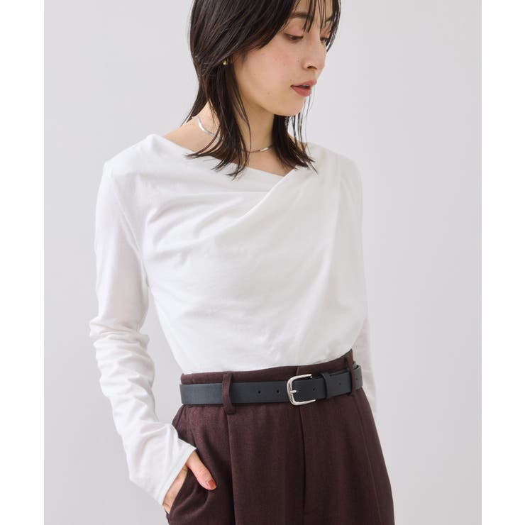 ドレープオフショルロンT/一部WEB限定カラー・イージーケア | VIS  | 詳細画像7 