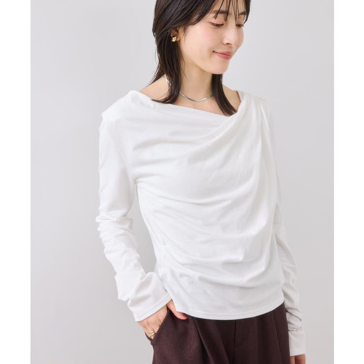 ドレープオフショルロンT/一部WEB限定カラー・イージーケア | VIS  | 詳細画像8 