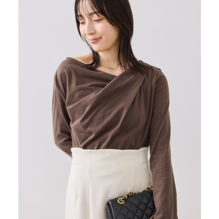 ブラウン(20) | ドレープオフショルロンT/一部WEB限定カラー・イージーケア | VIS 