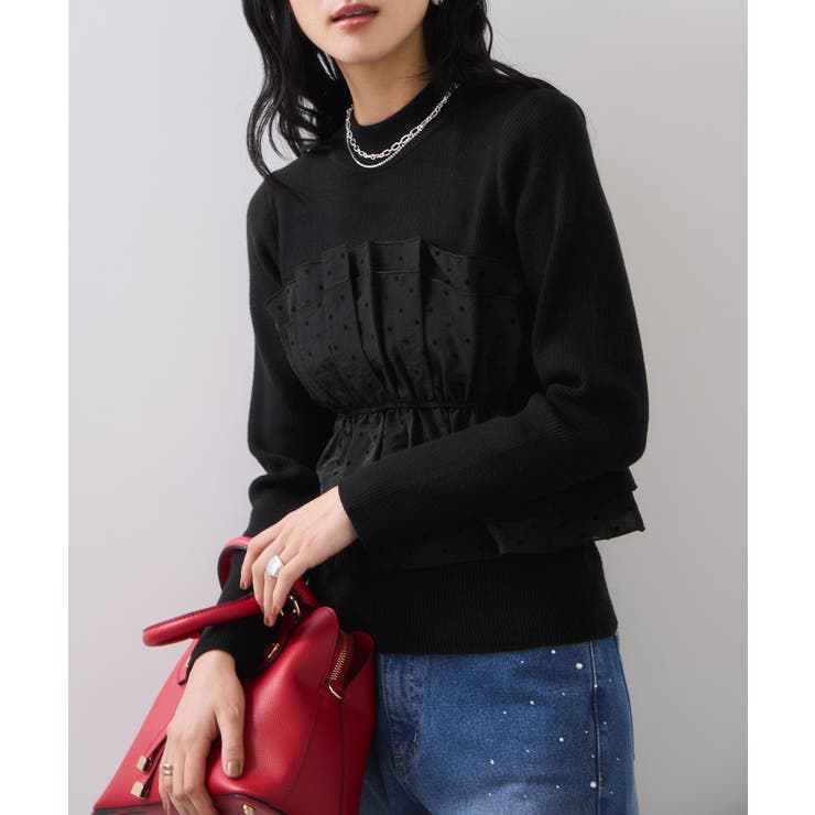 【美得】ビスチェドッキングニットプルオーバー/セットアップ対応 | VIS  | 詳細画像15 