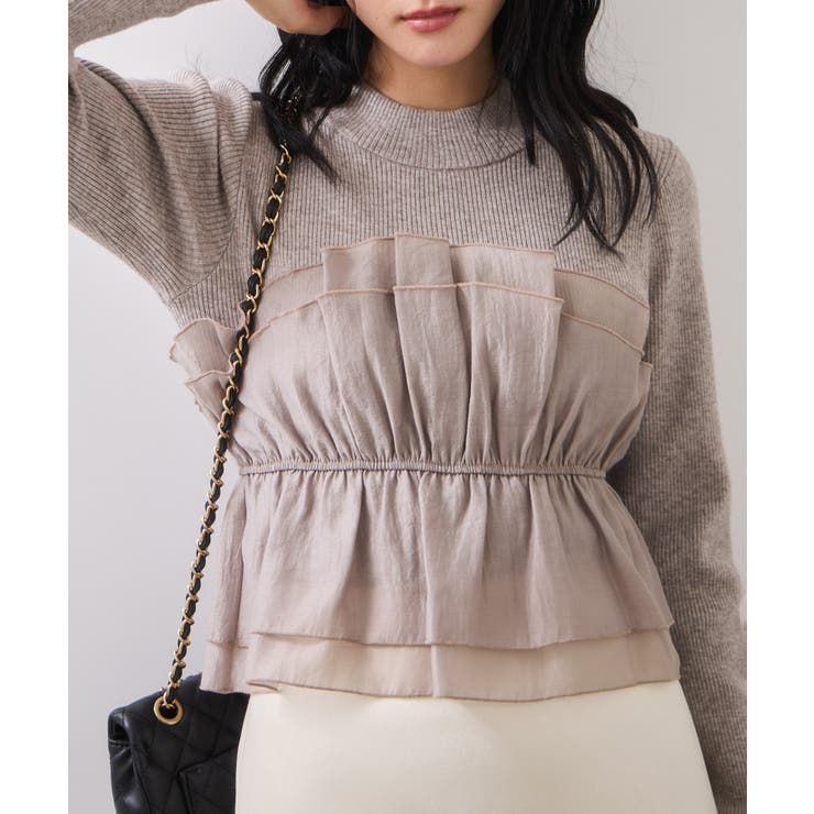 【美得】ビスチェドッキングニットプルオーバー/セットアップ対応 | VIS  | 詳細画像18 