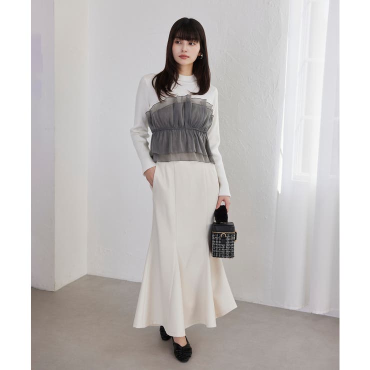 【美得】ビスチェドッキングニットプルオーバー/セットアップ対応 | VIS  | 詳細画像2 