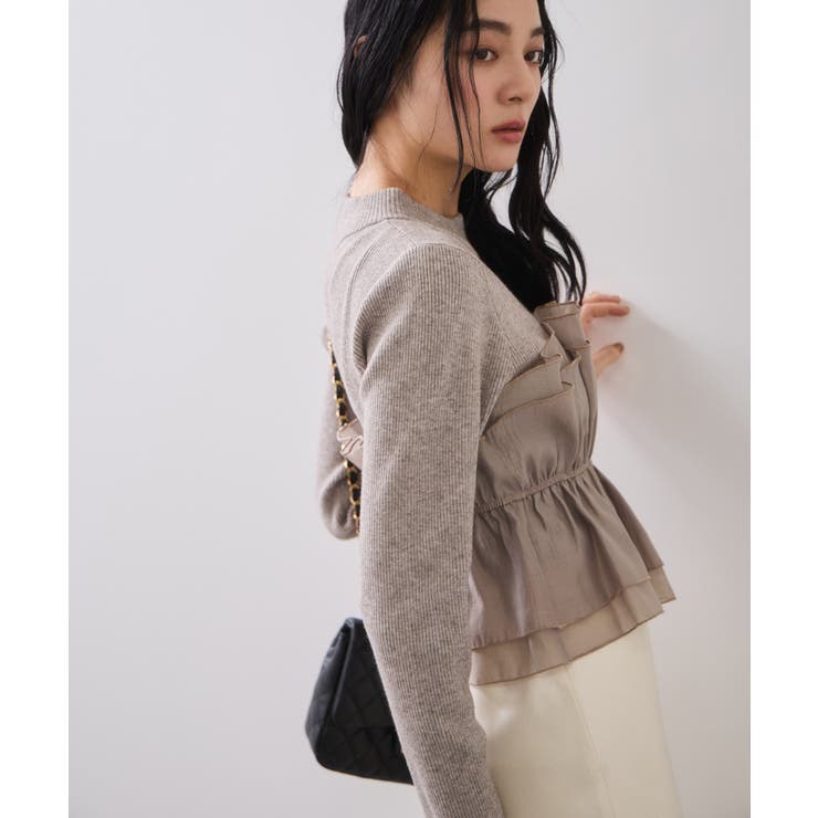 【美得】ビスチェドッキングニットプルオーバー/セットアップ対応 | VIS  | 詳細画像20 