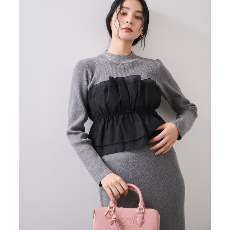 【美得】ビスチェドッキングニットプルオーバー/セットアップ対応 | VIS  | 詳細画像25 