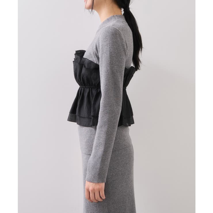 【美得】ビスチェドッキングニットプルオーバー/セットアップ対応 | VIS  | 詳細画像29 