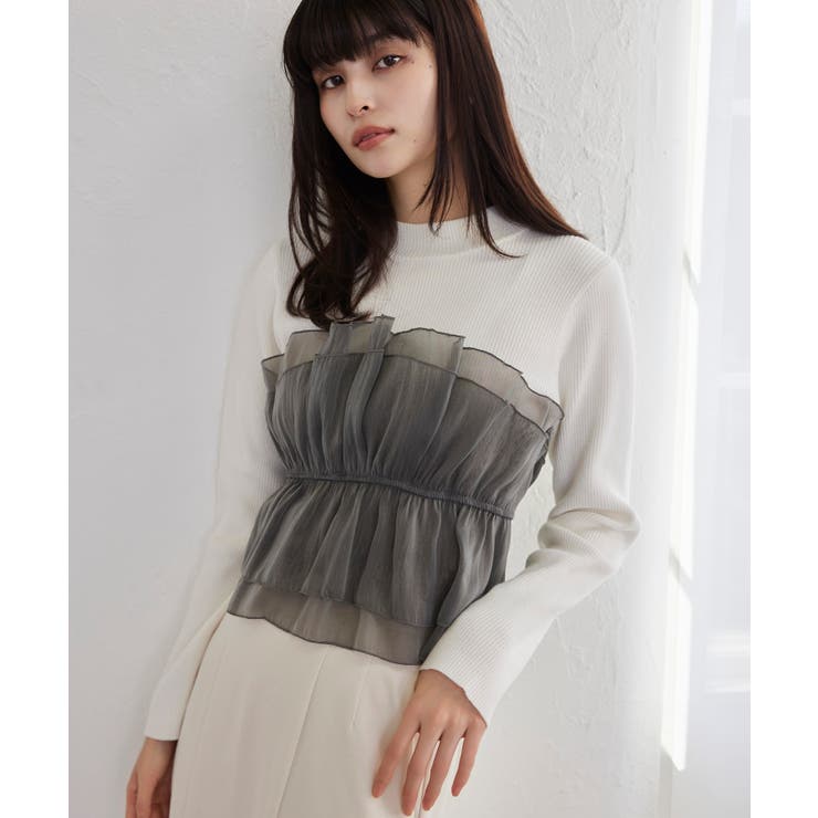 【美得】ビスチェドッキングニットプルオーバー/セットアップ対応 | VIS  | 詳細画像3 