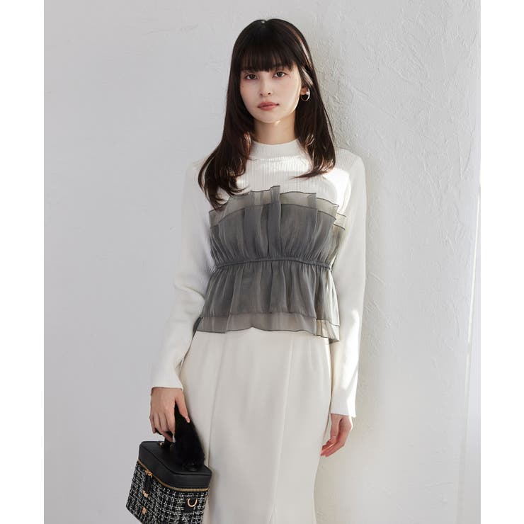 【美得】ビスチェドッキングニットプルオーバー/セットアップ対応 | VIS  | 詳細画像5 