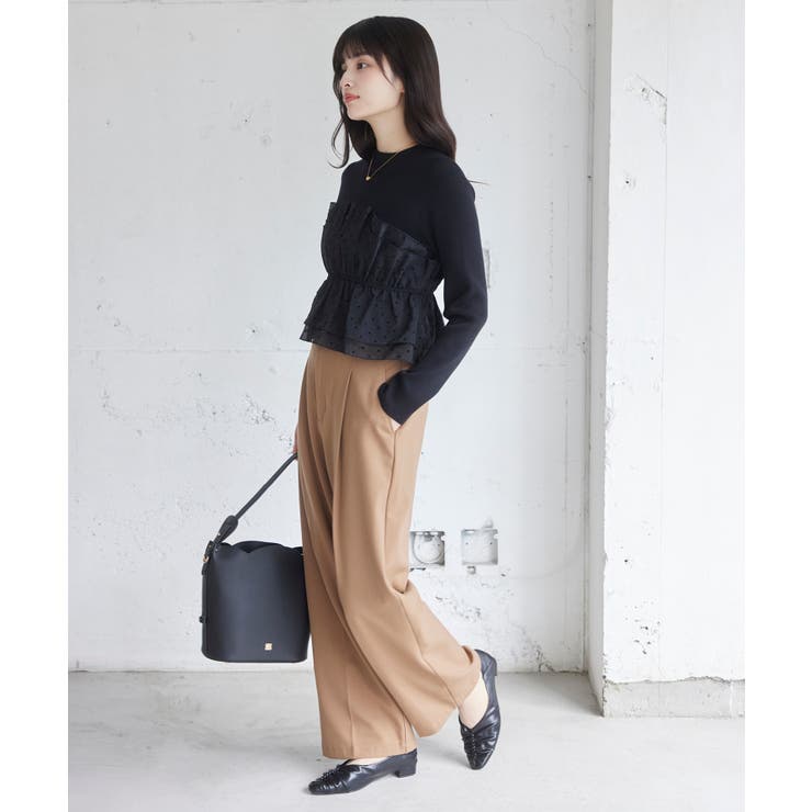 【美得】ビスチェドッキングニットプルオーバー/セットアップ対応 | VIS  | 詳細画像6 