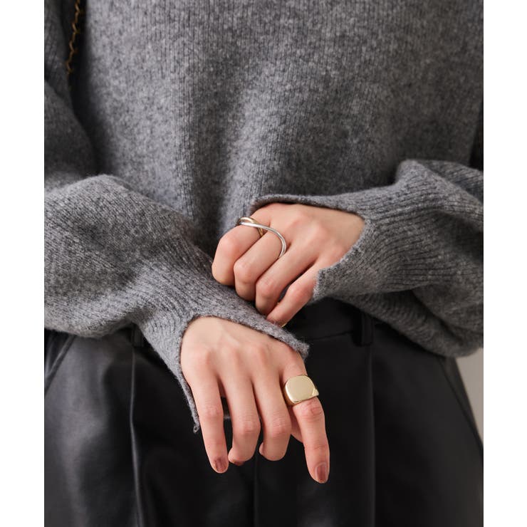 Vネックレースニットプルオーバー | VIS  | 詳細画像15 