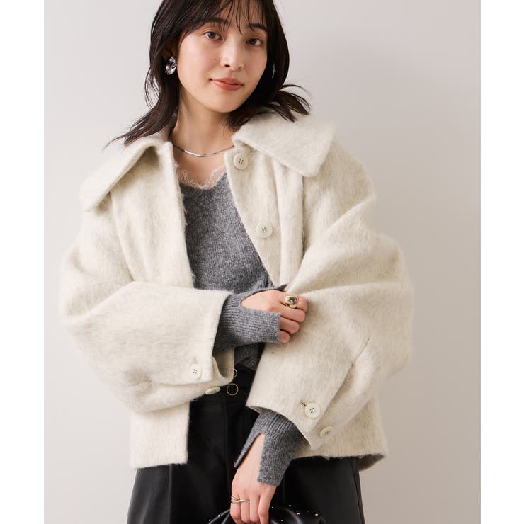 Vネックレースニットプルオーバー | VIS  | 詳細画像17 