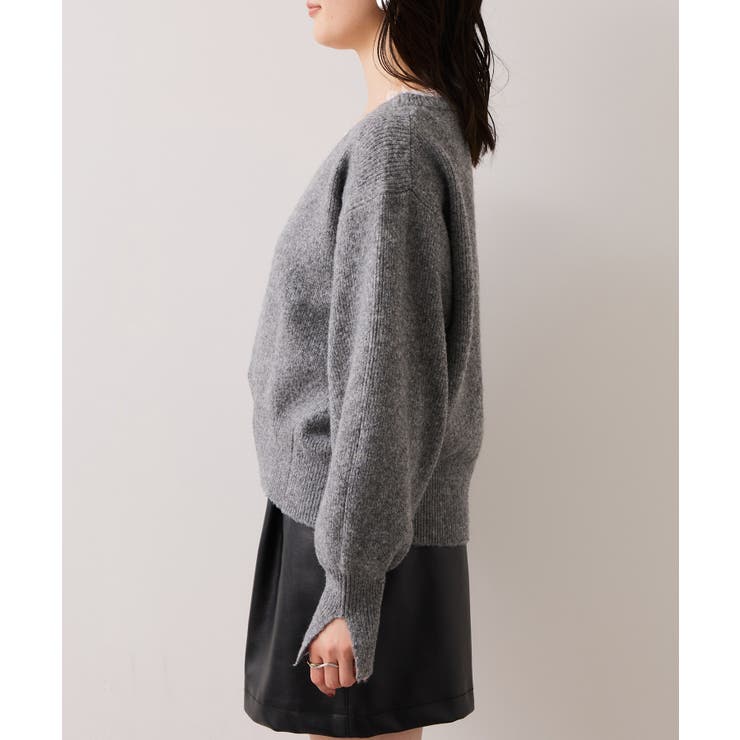 Vネックレースニットプルオーバー | VIS  | 詳細画像25 