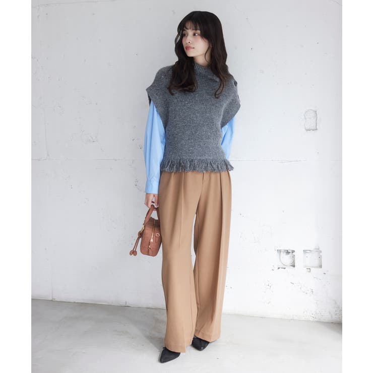 ボタンデザインポンチョベスト | VIS  | 詳細画像3 