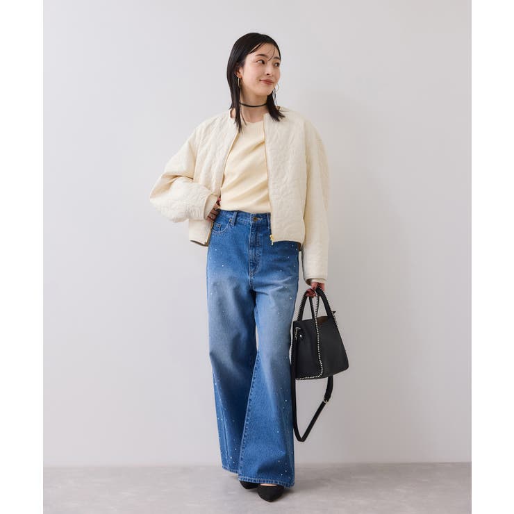 【美得】もちもちドレープリブニットトップス/イージーケア | VIS  | 詳細画像25 