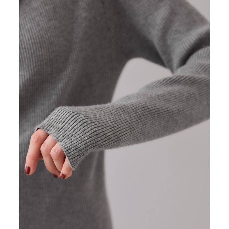 【美得】もちもちドレープリブニットトップス/イージーケア | VIS  | 詳細画像40 