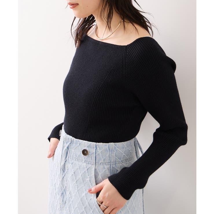 【美得】スクエアネックニットプルオーバー | VIS  | 詳細画像10 