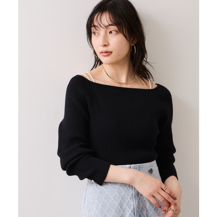 【美得】スクエアネックニットプルオーバー | VIS  | 詳細画像11 