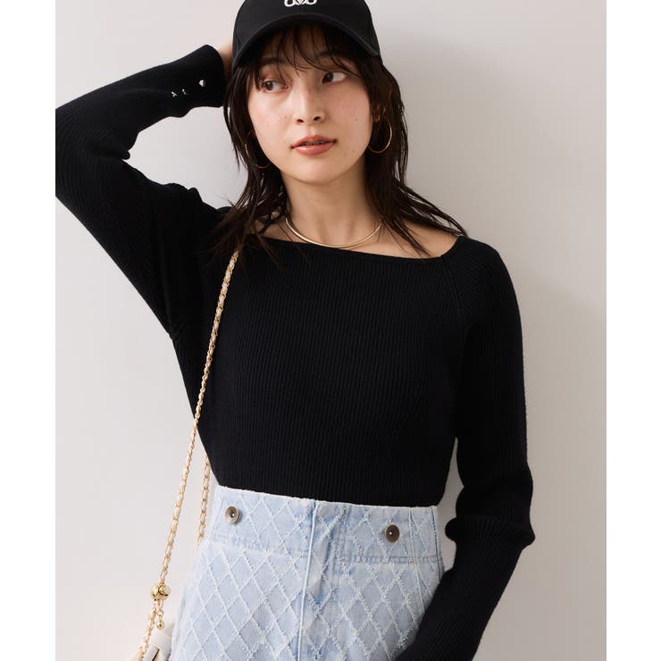 【美得】スクエアネックニットプルオーバー | VIS  | 詳細画像12 