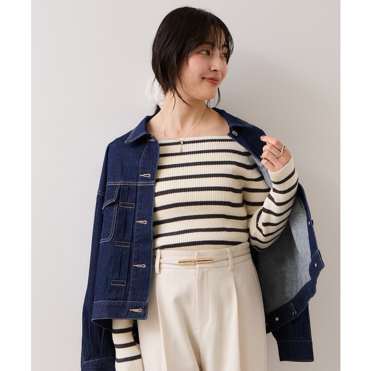 【美得】スクエアネックニットプルオーバー | VIS  | 詳細画像19 