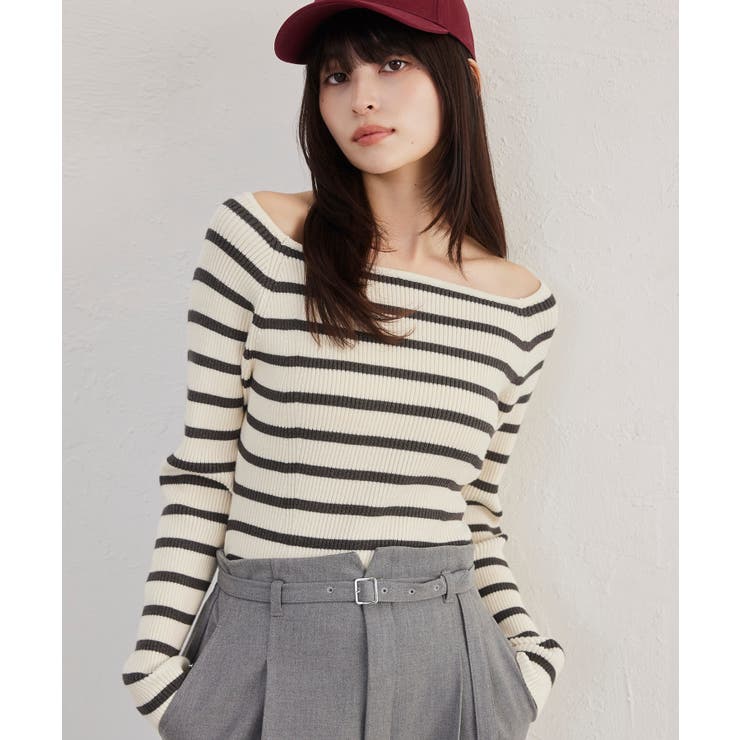 【美得】スクエアネックニットプルオーバー | VIS  | 詳細画像24 