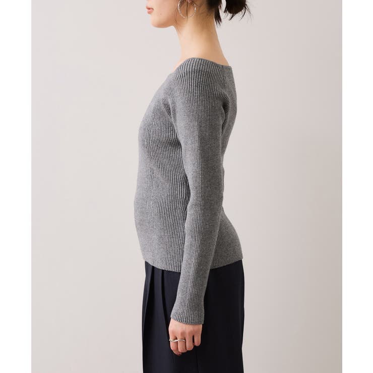 【美得】スクエアネックニットプルオーバー | VIS  | 詳細画像31 