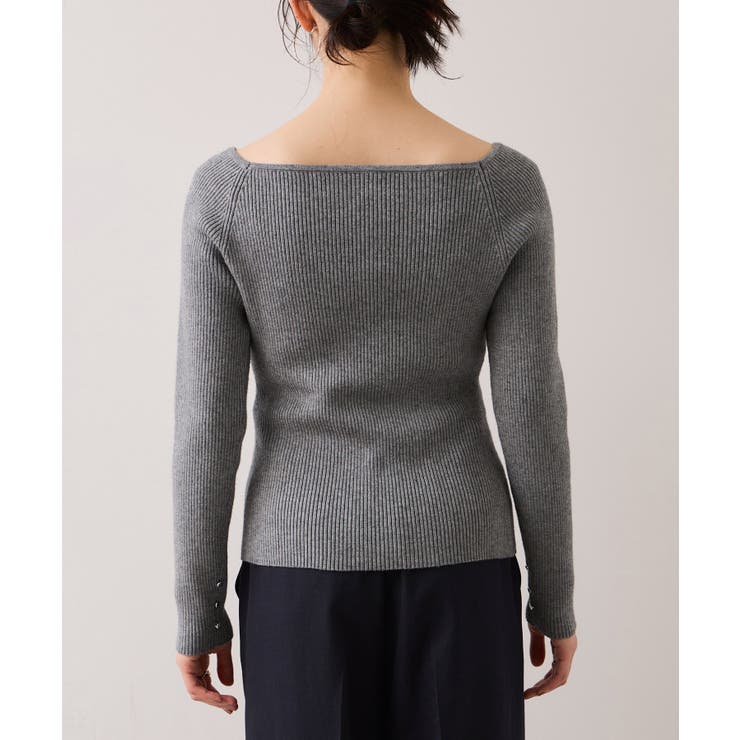 【美得】スクエアネックニットプルオーバー | VIS  | 詳細画像32 