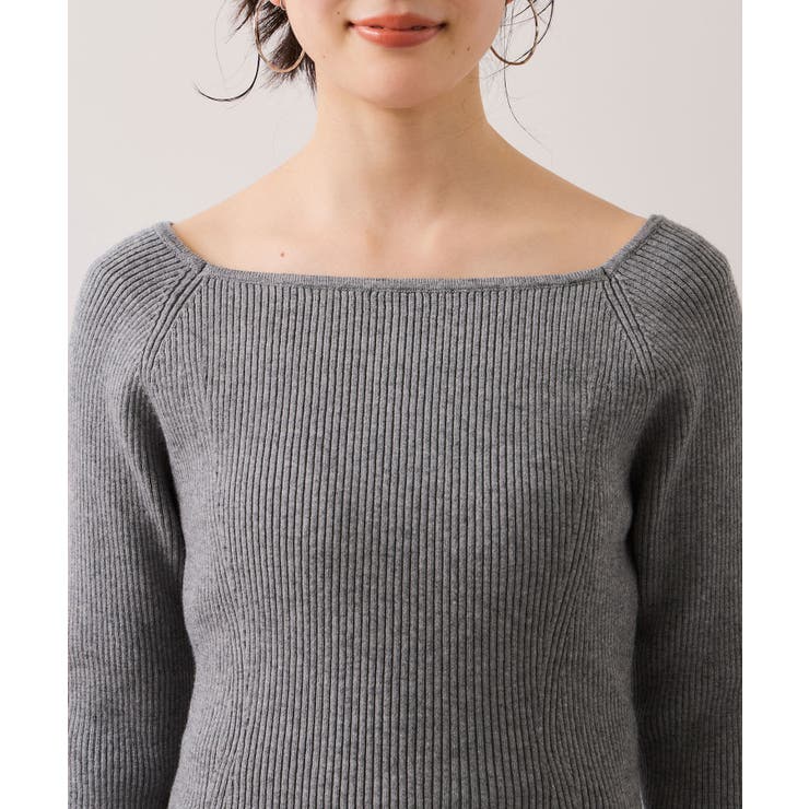 【美得】スクエアネックニットプルオーバー | VIS  | 詳細画像33 