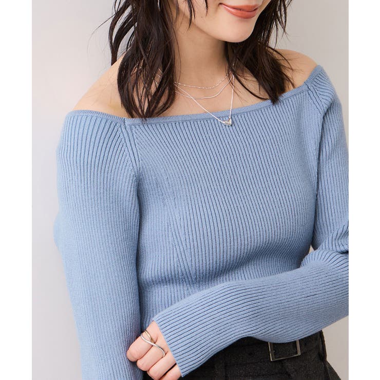 【美得】スクエアネックニットプルオーバー | VIS  | 詳細画像5 