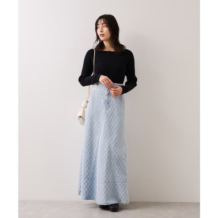 【美得】スクエアネックニットプルオーバー | VIS  | 詳細画像8 