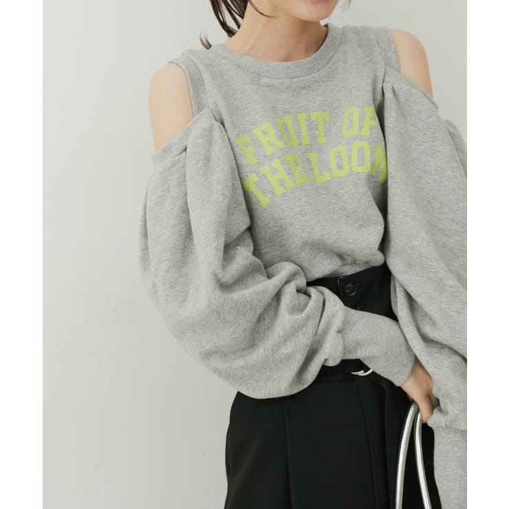 【FRUIT OF THE LOOM別注】オープンショルダースウェット | VIS  | 詳細画像7 