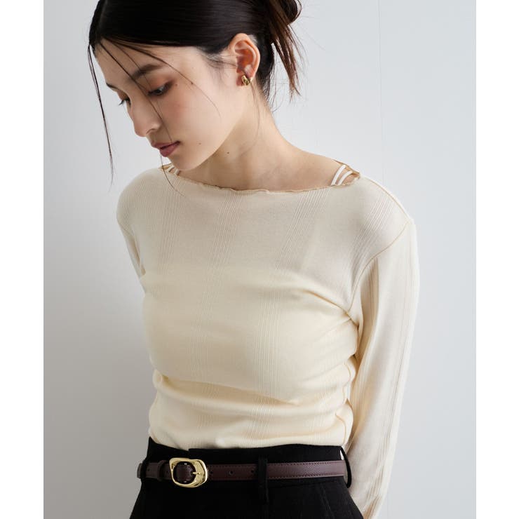 【Miller】VIS別注モデルボートネックメロープルオーバー【洗える】 | VIS  | 詳細画像6 