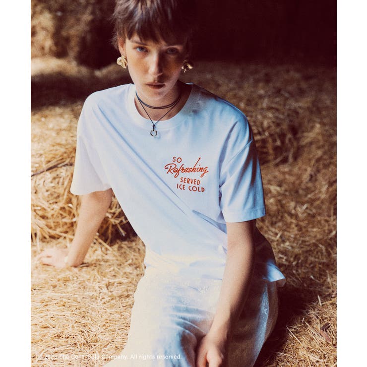 ホワイト(10) | 【Coca-Cola】VIS別注フォト＆ロゴプリントアソートTシャツ | VIS 