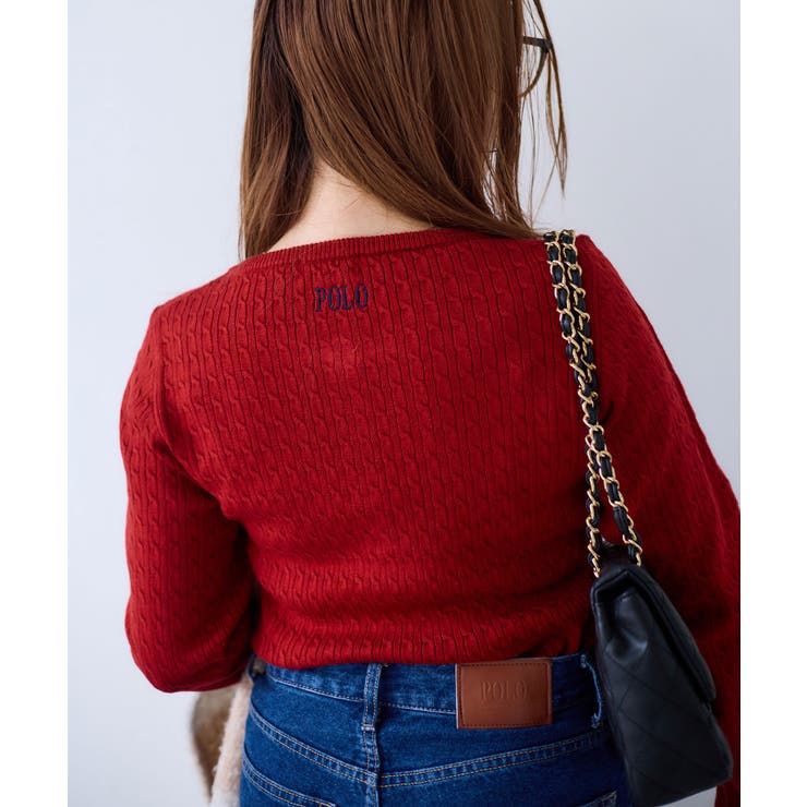 【POLO BCS】VIS別注ヘンリーネックミニケーブルニットトップス | VIS  | 詳細画像32 