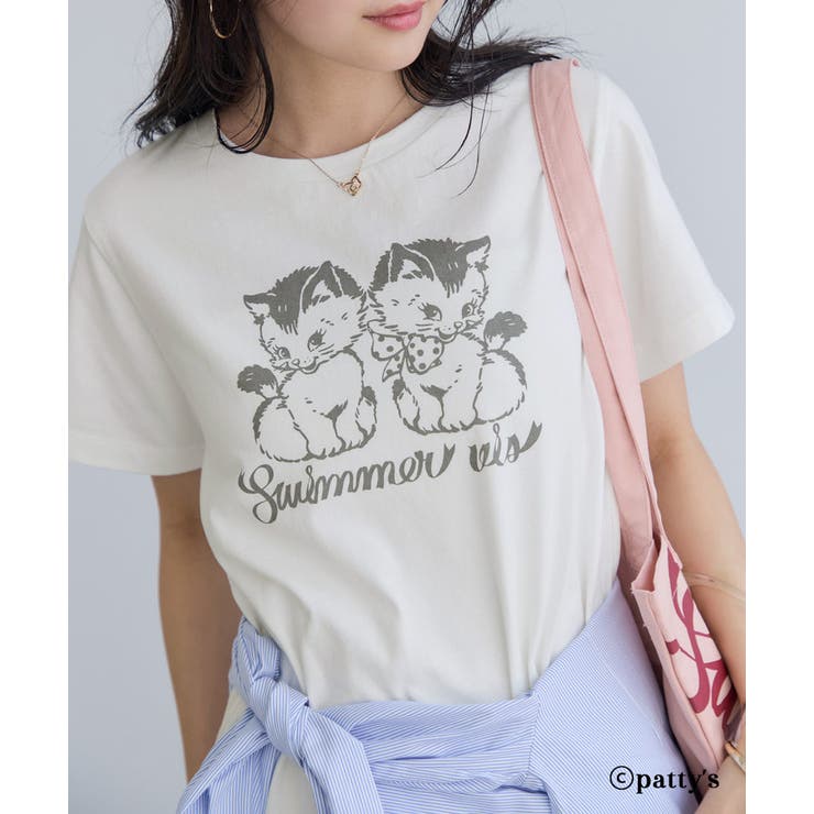 ホワイト(10) | 【SWIMMER×VIS】アソートプリントTシャツ | VIS 