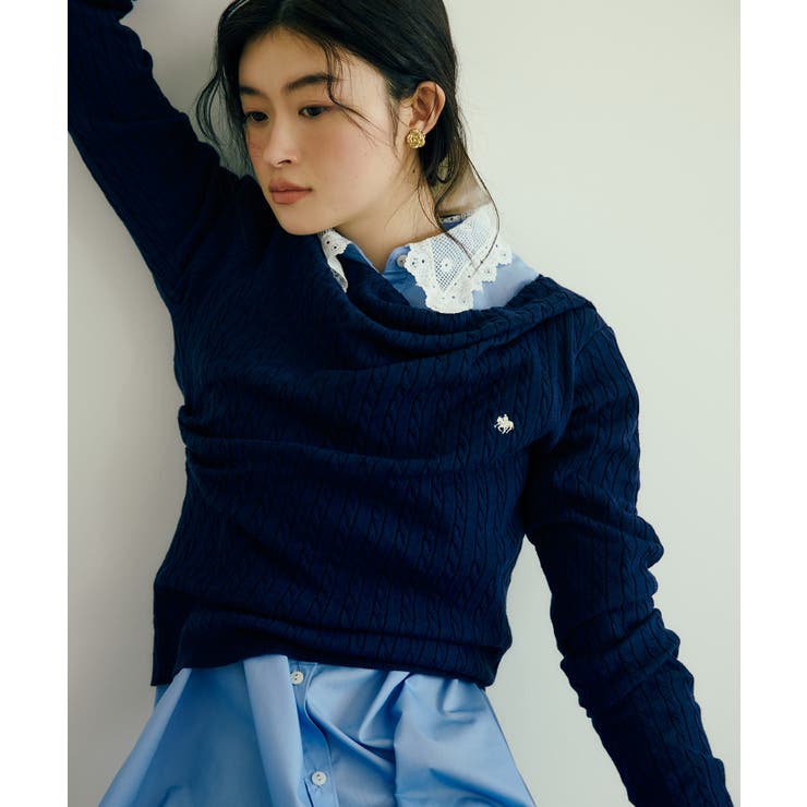 【POLO BCS】VIS別注ケーブルドレープトップス | VIS  | 詳細画像10 