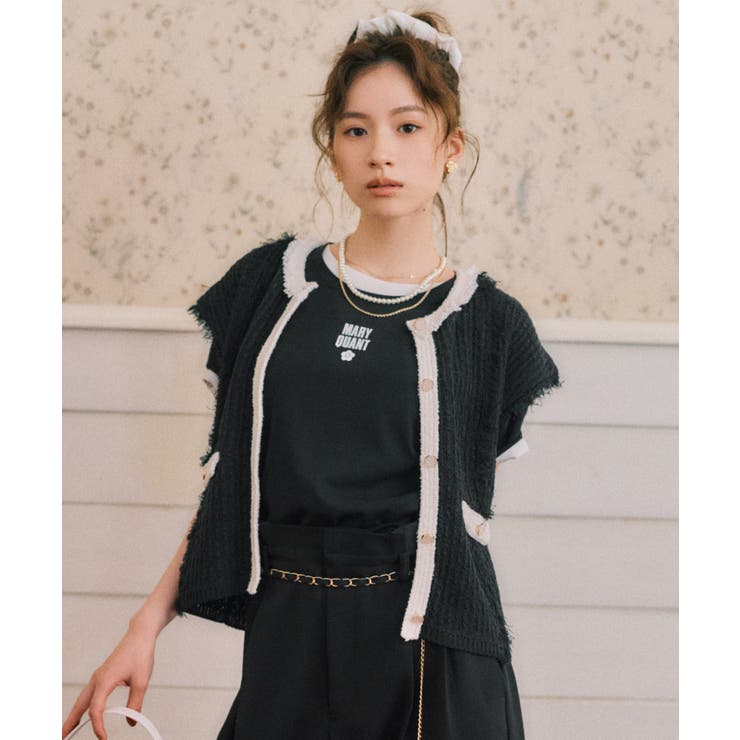 ブラック(01) | 【MARY QUANT×VIS】コンパクトTシャツ | VIS 
