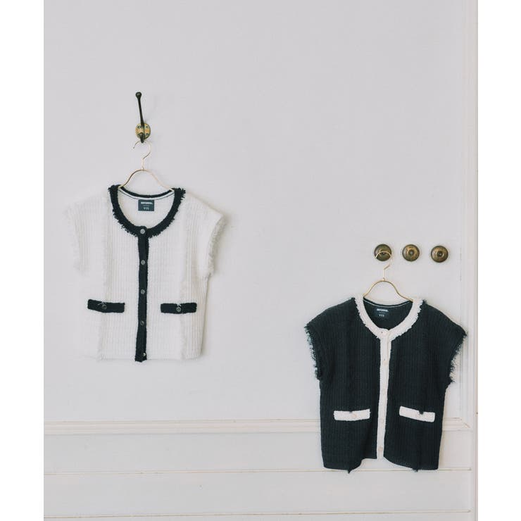 【MARY QUANT×VIS】配色フリンジベスト | VIS  | 詳細画像8 