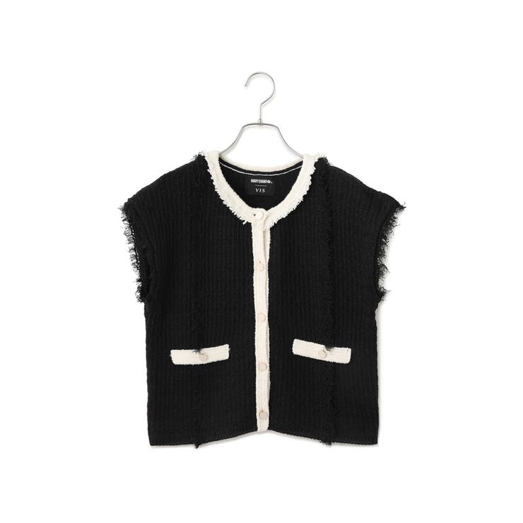 【MARY QUANT×VIS】配色フリンジベスト | VIS  | 詳細画像9 