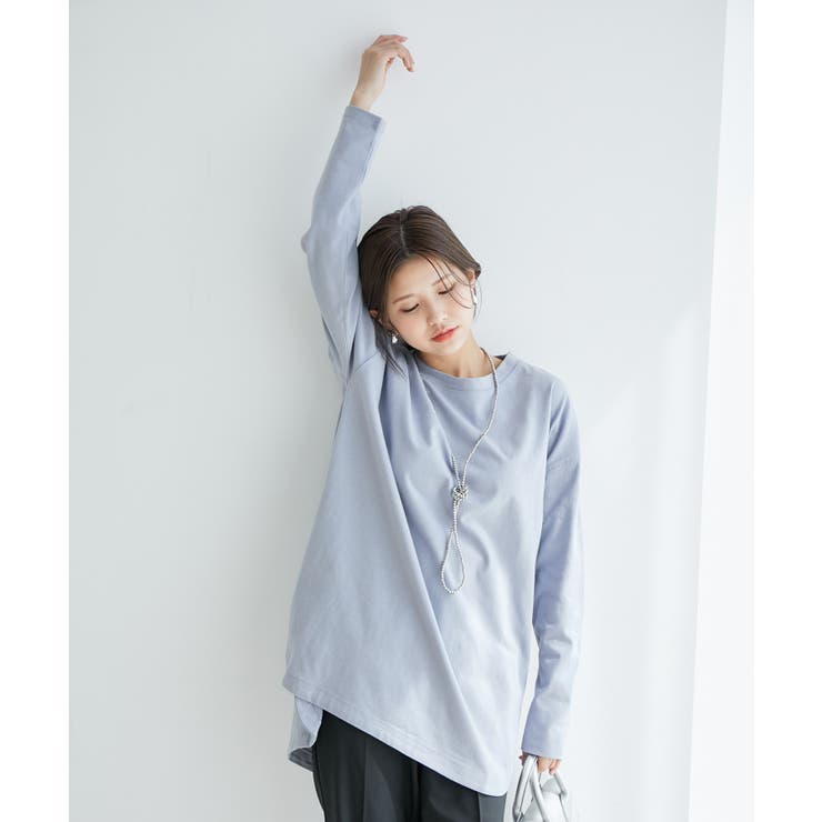 シルエットスッキリUSAコットンロングTシャツ | VIS  | 詳細画像17 