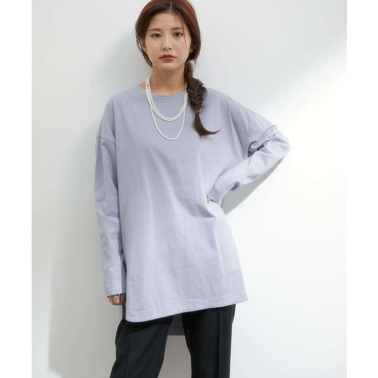 シルエットスッキリUSAコットンロングTシャツ | VIS  | 詳細画像23 