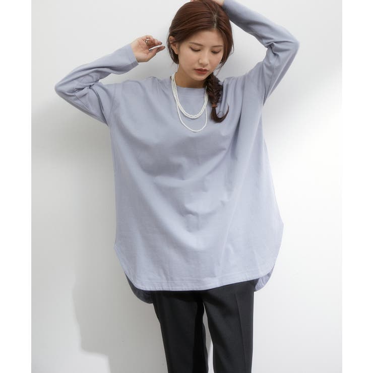 シルエットスッキリUSAコットンロングTシャツ | VIS  | 詳細画像24 